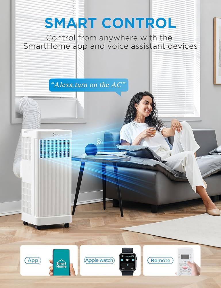 Amazon.com: Midea 8,500 BTU ASHRAE (5,000 BTU SACC) Portable